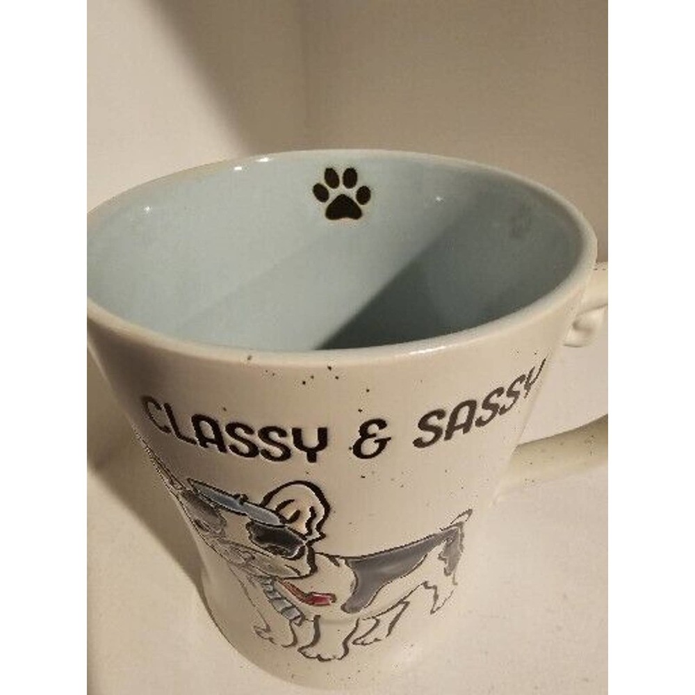 CLASSY & SASSY Frenchie Bulldog Dog Mug by SPECTRUM Designz Coffee 17oz NEW - Picture 3 of 3